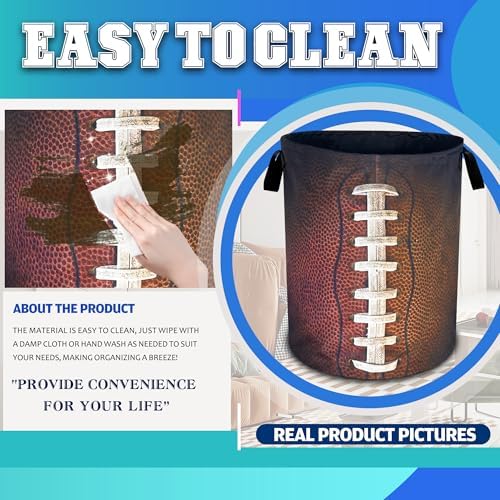 Football Laundry Basket Oxford Cloth Ball Texture Laundry Hamper