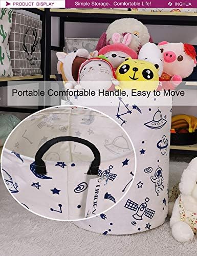 Spaceship Fabric Storage Bin Nursery Organizer Basket