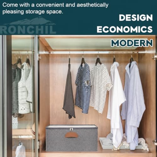 1 Pack Shoe Organizer for Closet Foldable Storage Box with Clear Cove