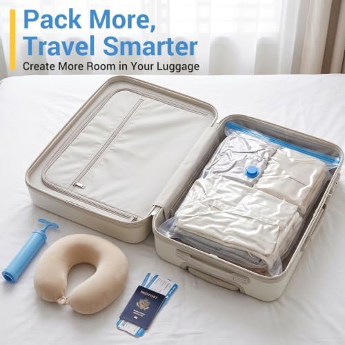 Fygrip 80% Space Saver Vacuum Storage Bags with Hand Pump, 10 Medium