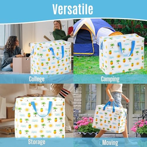 VENO Heavy Duty Moving Bags, 22 Gallon, Tropical Island, 4 Pack