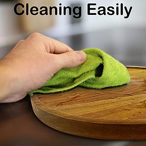 10" Two-Tier Acacia Wood Lazy Susan Organizer Kitchen Turntable for Cabinet Pantry Table Organization