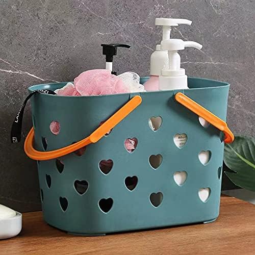 Portable Shower Caddy with Handle Plastic Shower Basket Organizer, Blue | Bathroom Caddy Storage Tote Cleaning Supply Caddy for College Dorm, Kitchen, Pantry, Garage