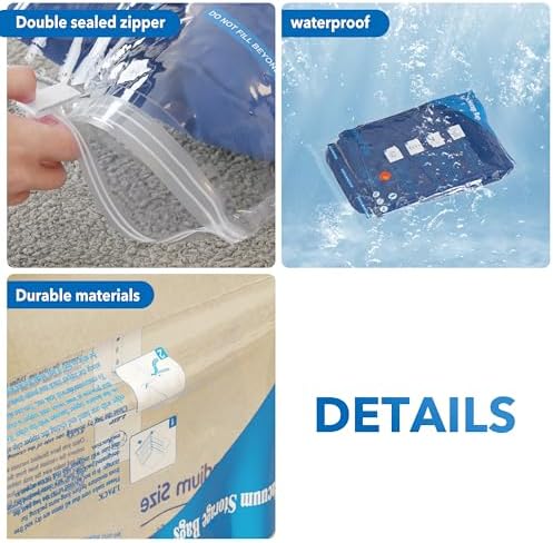 Vacuum Seal Bags for Clothing Travel & Home Storage, travel vacuum bags with pump, Store Blankets, Comforters, Pillows, Seasonal Clothes Compactly,8 Pack With Electric Pump