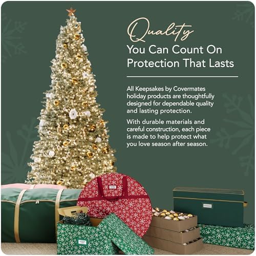 Covermates Underbed Storage Bag, Red Snowflake