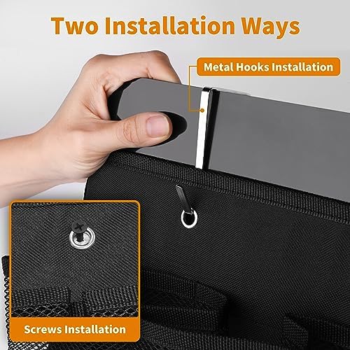 RVZONE RV Shoe Pockets 6 Large Pockets, Hanging Organizer with Sturdy Hooks