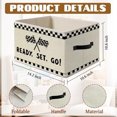Race Car Room Decor,Racing Storage Bins Box