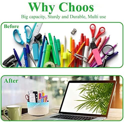 Round Leather Art Supply Organizer,Remote Control Holder,360 Degree Rotating,Multi-Functional Pencil Holder,4 Compartments Desktop Stationary Organizer(1-Sandbeach)