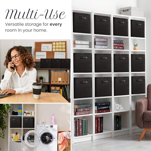 Reli. 11 Inch Cube Storage Bins (12 Pack) | Cube Organizer Bins