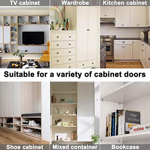 104Pcs Shelf Pins Pegs Kit,4 Styles Shelf Support Pegs,Bookshelf Pegs for Shelves,Cabinet Shelf Bracket Pegs Shelf Holders Pins for Kitchen Furniture & Closet (5mm & 1/4 inch,Black)