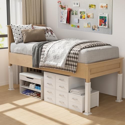BOLUO Stackable Storage Drawers Closet Organizers and Storage Fabric White 2 Drawer Dresser for Bedroom Modern