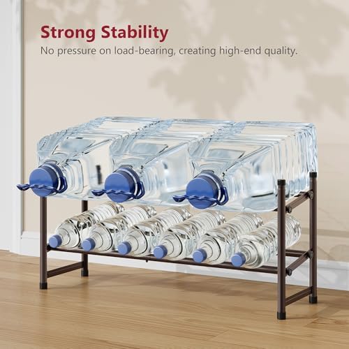 Tajsoon Expandable Shoe Rack for Closet 2 Tier, 28“-41“Stackable, Bronze