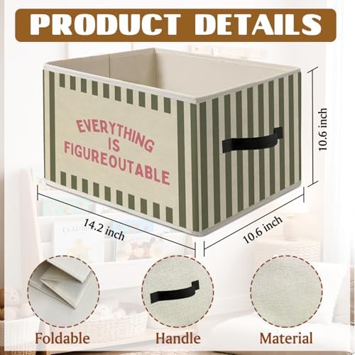 Everything Is Figureoutable Basket Storage Bins,Classroom Decor