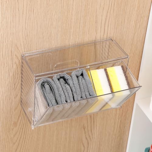 2 Pack Clear Dishwasher Detergent Pod Holder, Plastic