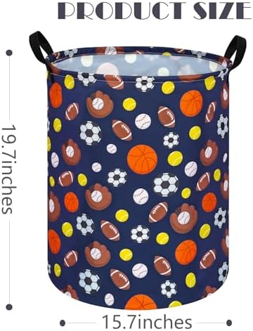 MAIZMZ Kids Hamper Storage Bins Organizer Toy Box Laundry Basket Large Canvas Collapsible Chest for Home/Dorm/Kitchen/Pet/Office/Closet/Shelf/Gift Baskets
