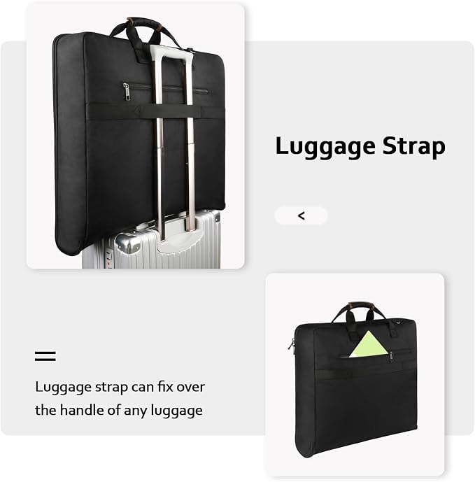 MATEIN Suit Garment Bag for Travel, Large Garment Bags for Hanging Clothes