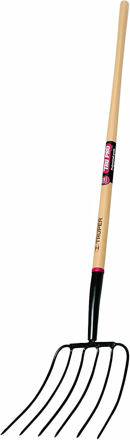 Truper 30317 Tru Pro 54-Inch Manure Fork 6-Tine, Ash Handle