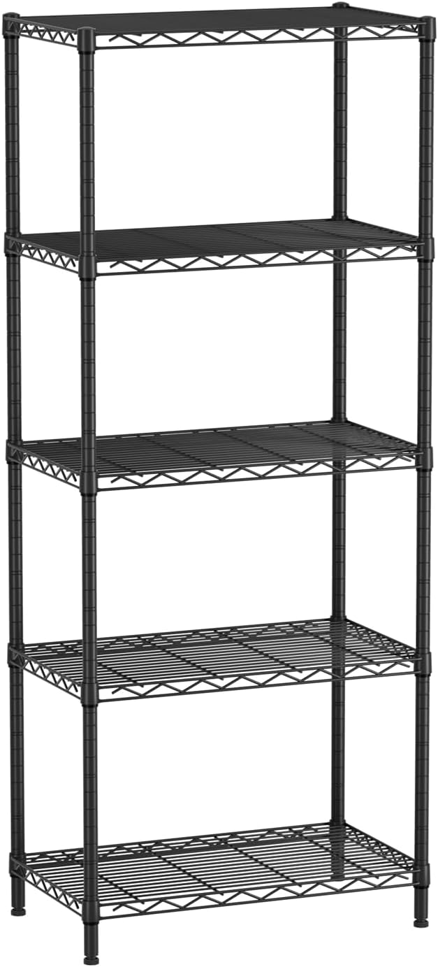 SINGAYE 5 Metal Shelves Wire Shelving Storage Shelf Adjustable Unit Pantry