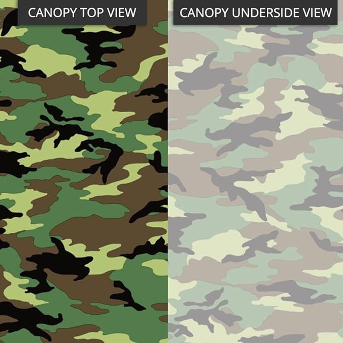 Garden Winds Durable 350 Replacement Canopy Top Compatible with Windsor Dome 10’ x 12’ Gazebo Models L-GZ717PST-C, A111001701 - Camo Green