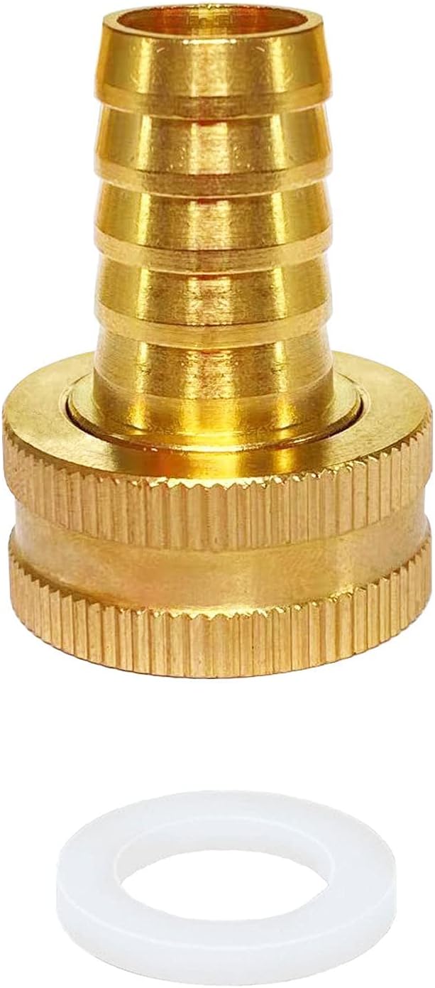 Garden Hose Adapter 1/2" Drip Irrigation Tubing to Faucet - Reusable Connector Fittings for Most Rain Bird, Orbit, Dig, Toro 1/2" Tubing x 3/4 GHT Garden Extension Repair Fitting