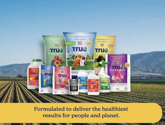 True Organic Raised Bed Food – Organic Fertilizer for Herbs, Flowers, Vegetables & Fruits – 4lb Bag Covers 30 Sq. Ft.
