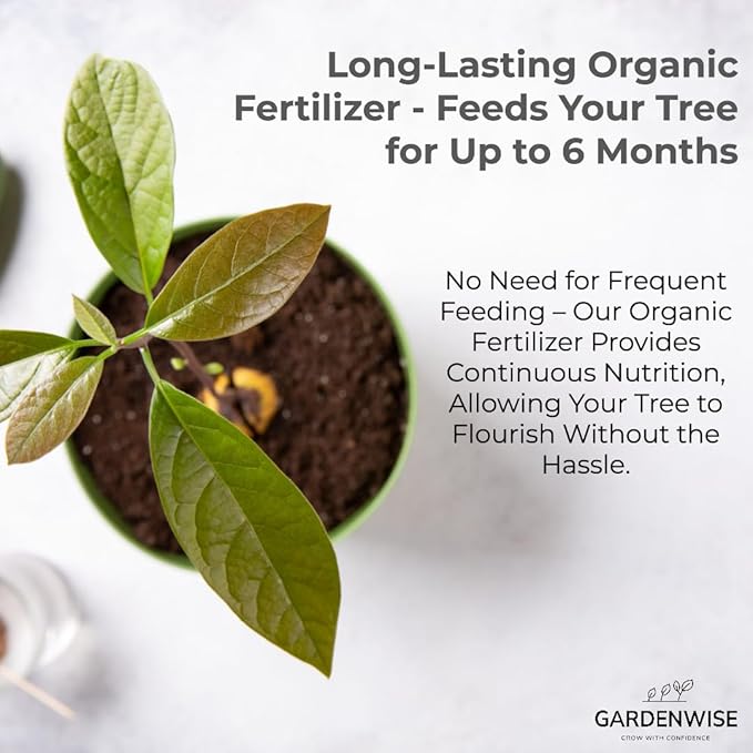 GARDENWISE Avocado Tree Soil – Premium Organic Potting Mix for Avocado Trees | Tailored pH & Organic Nutrients | Fast-Draining & Moisture-Retaining | Indoor & Outdoor Use (4 QUARTS)