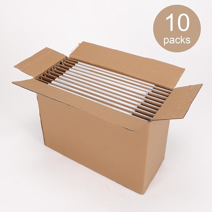 Hoikwo 10 Packs 12x10x10 Large Thin Shipping Boxes