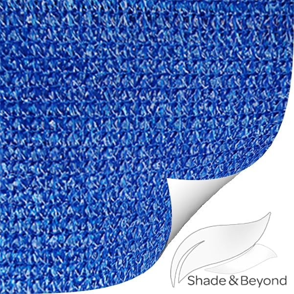 Shade&Beyond Sun Sail Shade Canopy Rectangle 10'x13' 185GSM Shade Sail for Patio Deck Yard Backyard Outdoor Facility and Activities Blue, (We Make Custom Size)