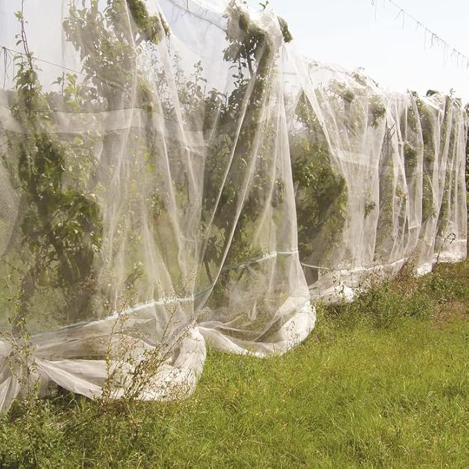 Fine Mesh Garden Netting for Protection, 8'x33' Vegetable Crop Covers Netting for Protect Fruits, Plants, Flowers, Greenhouse Cover Net, Patio Gazebo Screen Barrier