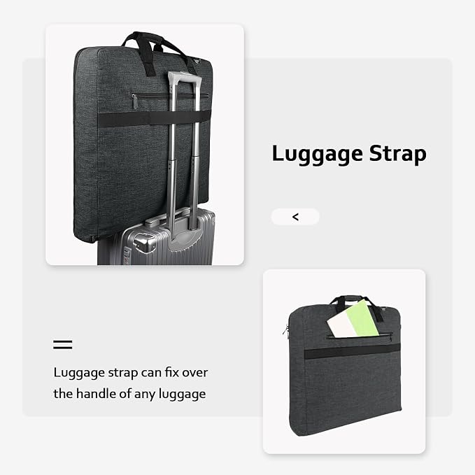 MATEIN Garment Bags for Hanging Clothes, Large Travel Suit Bag with Strap