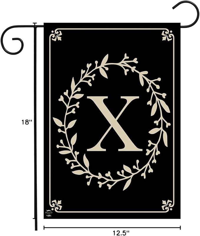 Briarwood Lane Classic Monogram Letter X Garden Flag