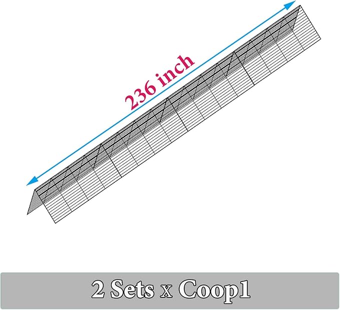 Heavy Duty Chicken Run Tunnel for Yard & Outside, Foldable & Expandable Chicken Tunnel, Portable Predator-Proof Poultry Playpen for Chickens, Rabbits & Ducks