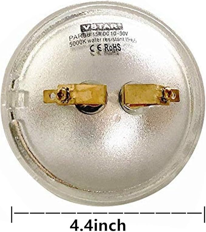 VSTAR PAR36 LED Bulb,15W 2050LM,With Lenses,5000K,High Concentration,Super Bright LED,Multipurpose Tractor Light,Two Years Warranty,Pack of 2