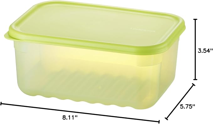 LocknLock Fresh-Block Plastic Food Storage Container | Produce Storage Containers for Fridge | Vegetable & Fruit Storage Containers for Fridge, Storage, Microwave & Dishwasher Safe, 1.5L