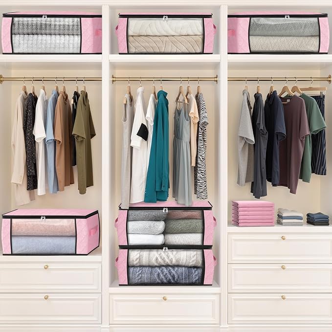 Fab totes 35L Closet Organizers, Foldable Under Bed Storage Containers