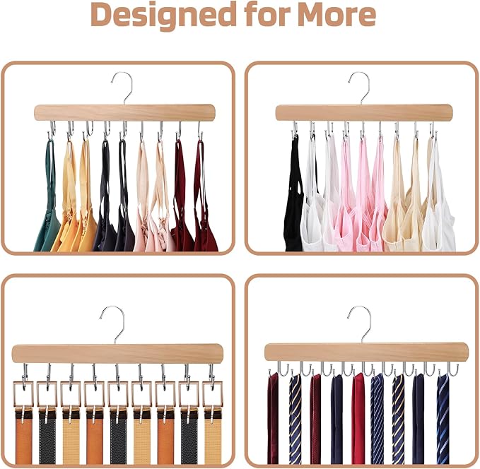 NECAMOCU 2 Pack Bra Hanger for Closet Organizer, Premium Tank Top Hangers