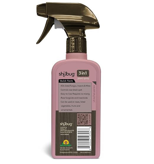 Shubug 3 in 1 Plant Spray, Sulfur & Pyrethrins Fungicide/Insecticide, Ready-to-Use, 12 fl oz, 2 Pack