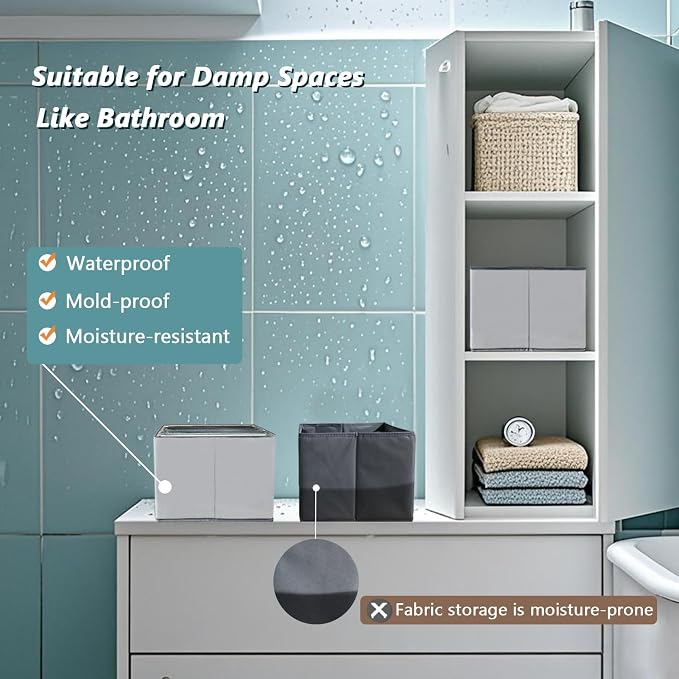 2 Pack 7-Grid Closet Organizers and Storage Bins with Dividers for Clothes