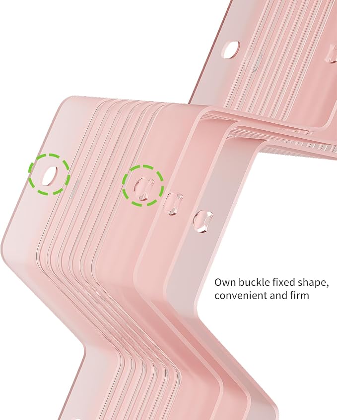 Honeycomb Separator Adjustable Drawer Organizer Divider for Underwear Belt-Scarf Socks Organizer (Pink(2pcs))