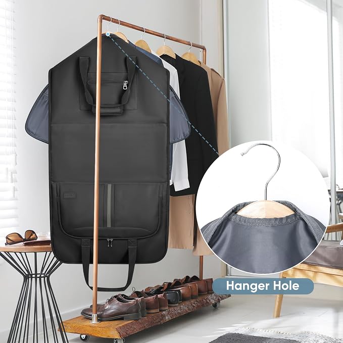 BALEINE Garment Bags for Travel, Water Resistant Carry on Suit Bag