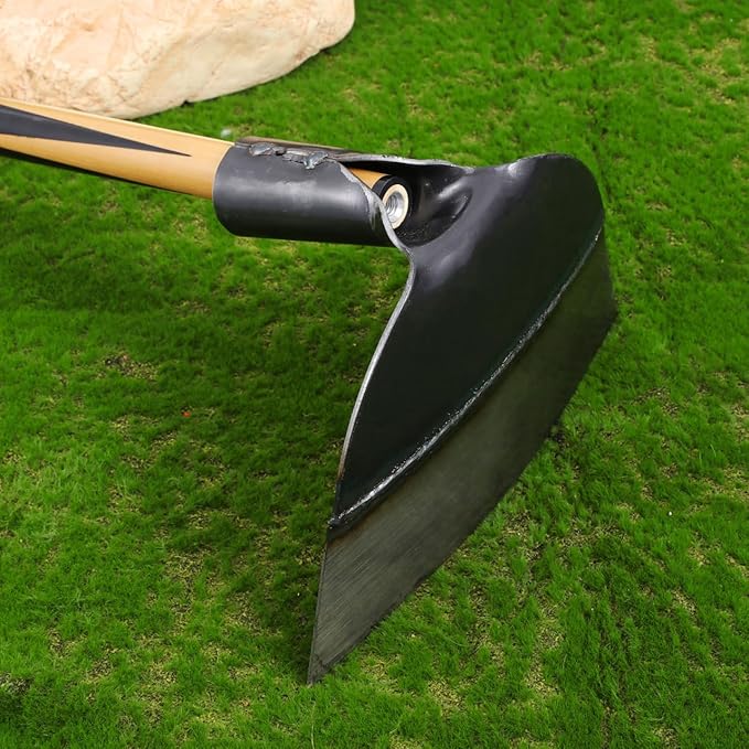 Ipetboom Garden Hoe Tool - 23.5cm/9.25in Heavy Duty Manganese Steel Blade Without Handle - Multi-Purpose Hand Hoe for Weeding Soil Loosening and Farming Gardening Garden Maintenance