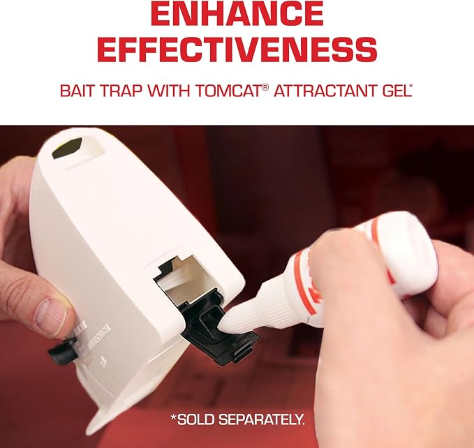 Tomcat Kill & Contain Mouse Trap, 2 Traps | Indoor Traps for Mice - No See, No Mess Disposal