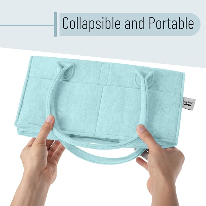 Mr. Pen- Baby Diaper Caddy Organizer, Light Blue