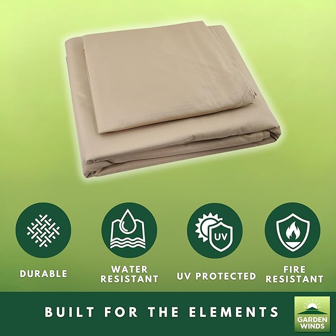 Garden Winds Replacement Canopy for Target Madaga Gazebo, Beige