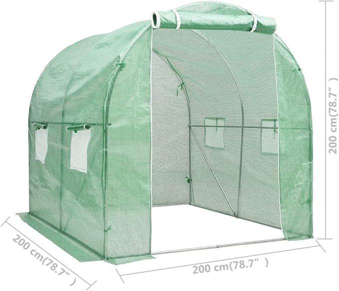 vidaXL Greenhouse, Cold Frame for Garden Patio Backyard Lawn Yard, Green House for Plant Growing Gardening, Outdoor Greenhouse Grow House