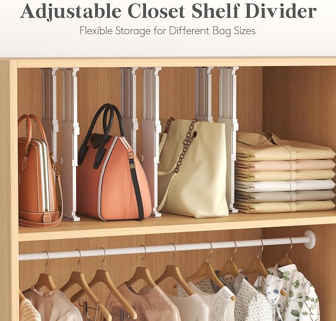 Lifewit 5" Tall Drawer Dividers, Adjustable Deep Drawer Organizer Clothes