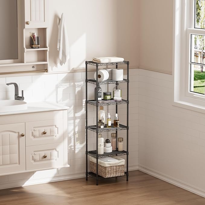 SINGAYE Metal Shelves Wire Shelving Storage Standing Adjustable Shelf Unit