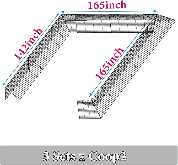 Heavy Duty Chicken Run Tunnel for Yard & Outside, Foldable & Expandable Chicken Tunnel, Portable Predator-Proof Poultry Playpen for Chickens, Rabbits & Ducks