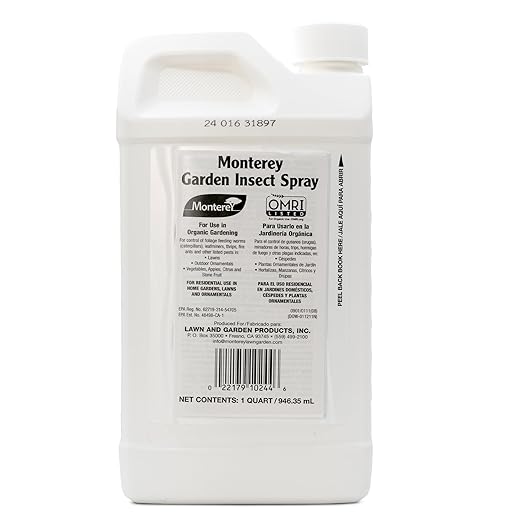 Monterey - Spinosad Insecticide Bundled with Measuring Spoon - Organic Gardening Spinosad Garden Insect Spray Concentrate for Control Insects - 32 oz