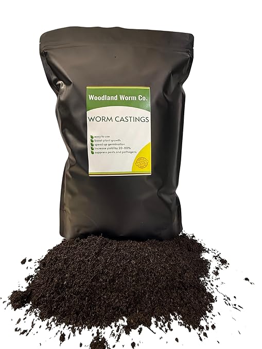 Earth Worm Castings for Plants 5 LB - Soil Amendment and Natural Fertilizer for Gardening, Vegetables, Lawns and Indoor Plants - Odor-Free, All-Natural